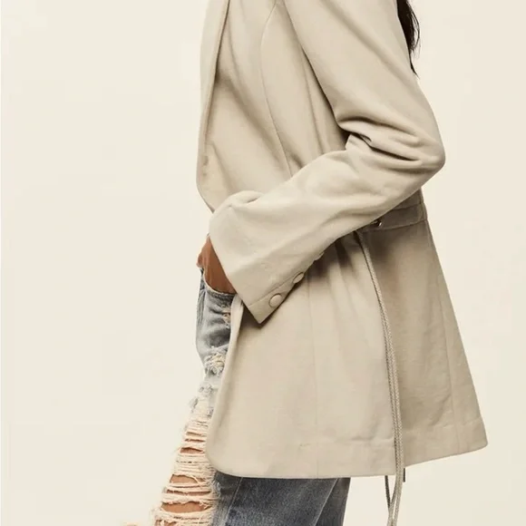 SER.O.YA Tan Blazer for Casual and Semi-Formal Occasions